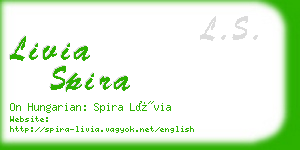 livia spira business card